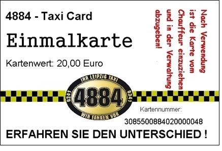 Die 4884 Einmalkarte